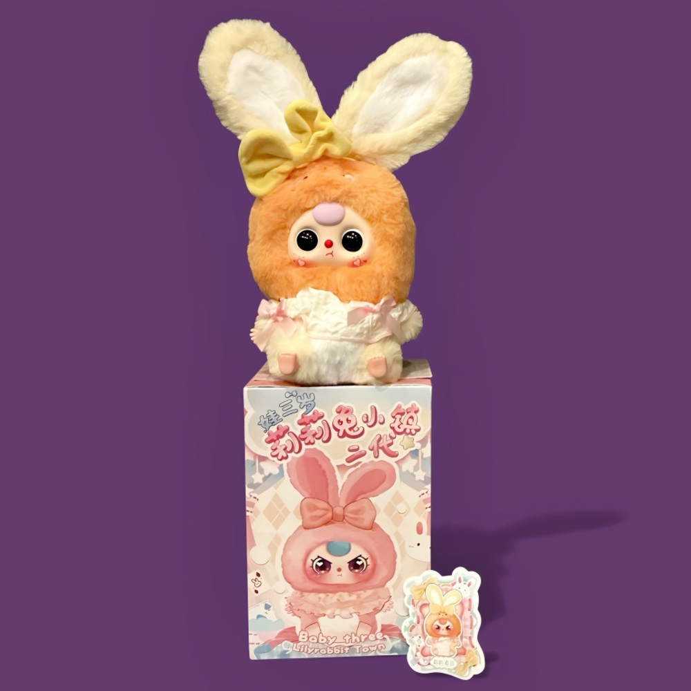 Baby Three Lily Rabbit Town Plush Pendant V2